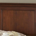BOWERY HILL Traditional Wood Queen Headboard in Brown Finish