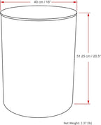 SIMPLIHOME Curtis Industrial 16 inch Wide Metal Metal Cylinder Accent Table in Ombre Black/ Gold, Fully Assembled for the Living Room and Bedroom