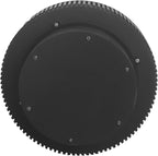 31.5'' Round Coffee Table for Living Room, Fluted Coffee Table with Hidden Storage, Solid Wood Veneered Circle Table, Modern Tea Table for Small Space Apartment (Black)