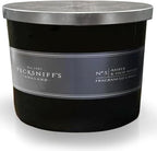 Pecksniffs Luxurious Black Tall Amber & Oud Wood Scented Candle | 3 Wicks, 283g/9.9oz