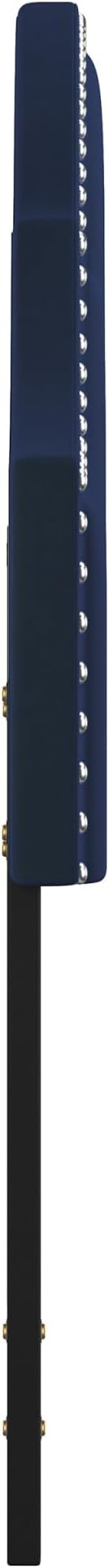 Hillsdale Cynthia Upholstered King Adjustable Headboard, Navy