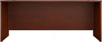 Bush Business Furniture Studio C 72W Computer Desk with Wire Management and Modesty Panel in Hansen Cherry, Professional Table for Home Office and Corporate Office