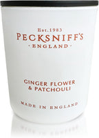Pecksniff's Ginger Flower & Patchouli Luxury Scented Candle | 1 Wick, 100 g/3.5 oz