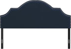 Hillsdale, Cynthia Upholstered Full/Queen Adjustable Headboard, Navy