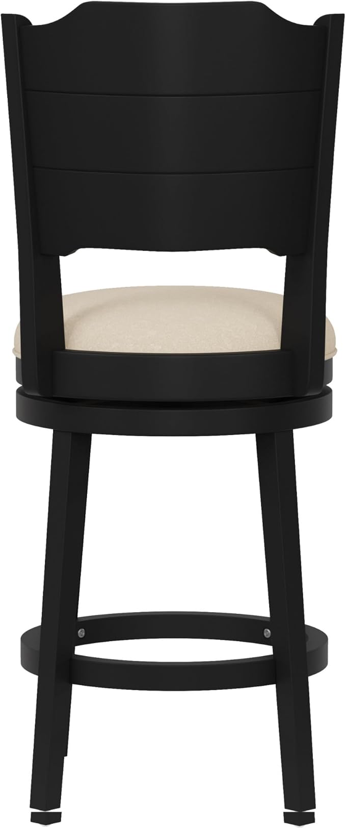 Hillsdale Clarion Wood Counter Height Swivel Stool, Black