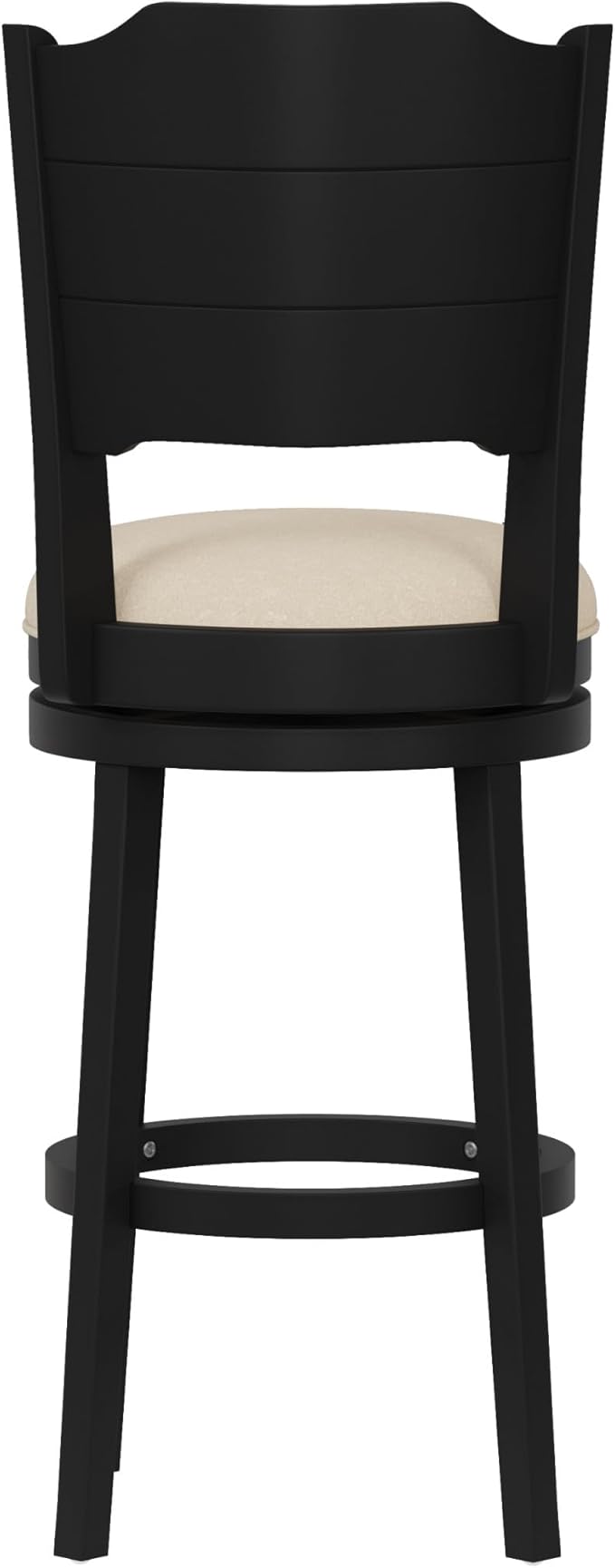 Hillsdale Clarion Wood Bar Height Swivel Stool, Black