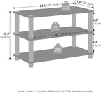 Furinno Turn-S-Tube Storage Shelves Set of 2, 3-Tier Stackable Standing Shelf, Open Corner Shelf, for Organization and Storage, Living Room, Garage, Home Office, Dark Cherry