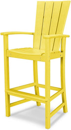POLYWOOD® Quattro Adirondack Bar Chair in Lemon