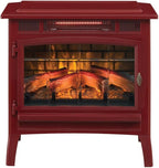duraflame Freestanding Electric Fireplace Stove Heater with 3D Flame Effect for 1,000 Sq. Ft. Cinnamon