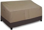 Easy-Going Waterproof Outdoor Couch Cover, Heavy Duty 3-Seater Patio Sofa Cover, Winchdproof Outdoor Furniture Cover with Air Vent (95Wx40Dx35H inch, Camel/Dark Brown)