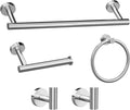 5-Pieces Brushed Nickel Bathroom Accessories Set, Stainless Steel Bathroom Hardware Set, Bath Towel Bar Set, Towel Racks for Bathroom Wall Mounted.