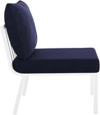 Modway Riverside Outdoor Furniture, 5-Piece Set, White Navy