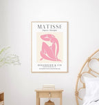 Matisse Art wall Décor Set of 3,Unframed sage Pink wall art,Truly Quality Canvas Prints for 11x14in,Art poster decoration for kitchen, bathroom,living room,bedroom