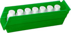 Akro-Mils 30110 Plastic Shelf Bins, Heavy Duty Storage Bins for Garage, Closet, and Drawer Organization, 12-Inch x 3-Inch x 4-Inch, Green, 24-Pack