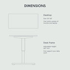 FLEXISPOT EN1 Whole Piece Standing Desk 55 x 28 Inches Stand Up Desk for Workstation and Home Office (Black Frame + 55" Black Top, 2 Packages)