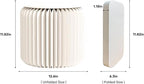 Folding Stool - 12Inch Home Furniture 660lb Load Capacity Foldable Paper Stool - Eco-Friendly Kraft Paper Honeycomb Design,Foldable to 1.2",Brown Modern Minimalist Stool for Living Room(White)