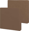 Easy-Going Waterproof Patio Cushion Covers ONLY Cover 22x22x4 inch 2 Pack Replacement Non-Slip Outdoor Seat Cushion Slipcover with Zipper. Brown