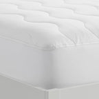 Serta Air Dry Extra Comfort Performance Fabric Quilted Mattress Pad, Cooling and Breathable Mattress Cover, Moisture Wicking Protection with 15" Deep Pocket, California King, White