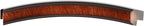 OVALCREST Oval Beveled Wall Mirror for Home Decor - Toronto Style - Vintage Walnut - 22" x 18"