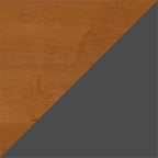 Pemberly Row Engineered Wood 72" W U-Shaped Desk w/Mobile File - Natural Cherry