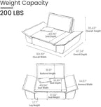 POVISON Oversized Modular Sectional Sofa for Living Room with Adjustable Backrest Modern Sectional Couches Deep Couch Seats Ottoman Corner Large Big Comfy Sofa Set for House Office(Regular Sofa)