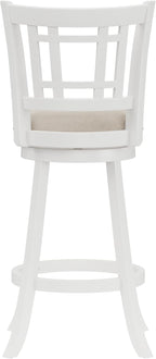 Hillsdale Fairfox 30.5" Wood Swivel Bar Height Stool, White