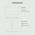 FLEXISPOT EN1 One-Piece Electric Height Adjustable Desk, 48 x 30 Inches Standing Desk Stand Up Desk Workstation (Silver Frame + 48 in Black Top, 2 Packages)