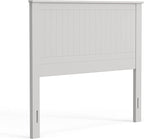Glenwillow Home Wainscott Wood Panel Headboard in White - Full Size