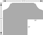 OVALCREST Oval Beveled Wall Mirror for Home Decor - Toronto Style - Champagne Silver - 26" x 20"