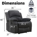 Electric Lift Recliner Sofa, Warm Plush Corduroy Fabric - Comfy Reading Chair for Living Room & Study, Ergonomic Electric Reclining Chair with Soft Upholstery