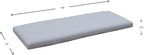 Tommy Bahama Bench Cushion, 48" X 19" X 2.5", Bamboo Bay Cloud