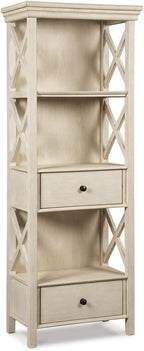 Signature Design by Ashley Bolanburg Cottage Chic Display Cabinet or Bookcase, Antique White