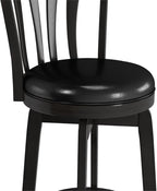 Hillsdale Savana Wood Bar Height Kitchen Stool, 29.5" High, Black