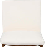 Christopher Knight Home Suri Set of 2 Acacia Wood Lounge Chair Outdoor, Contemporary Accent Chair Set with Weather Resistant Cushion, Deep Seating Armless, Comfy Patio Chairs, Teak + Cream
