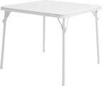 Flash Furniture Mindy Kids 3-Piece Folding Table and Chairs Set for Daycare and Classrooms, Children's Activity Table and Chairs Set, White