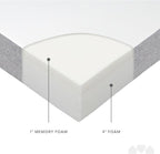 Milliard 5 in. Memory Foam Mattress Twin - for Bunk Bed, Daybed, Trundle or Folding Bed Replacement (1 Pack)