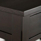 SIMPLIHOME Kitchener SOLID WOOD 21 inch Wide Square Contemporary End Side Table in Hickory Brown for the Living Room and Bedroom