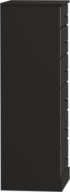 Prepac Astrid Tall Black Dresser for Bedroom: 16.5"D x 19.75"W x 50"H, 6-Drawer Chest for Bedroom by Prepac - Perfect Chest of Drawers for Ample Storage in Narrow Spaces