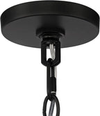 Clara Black Soft Gold Iron Pendant Chandelier 26 1/2" Wide French Amber Crystal 5-Light Fixture for Dining Room House Home Foyer Entryway Kitchen Bedroom Living High Ceiling - Barnes and Ivy