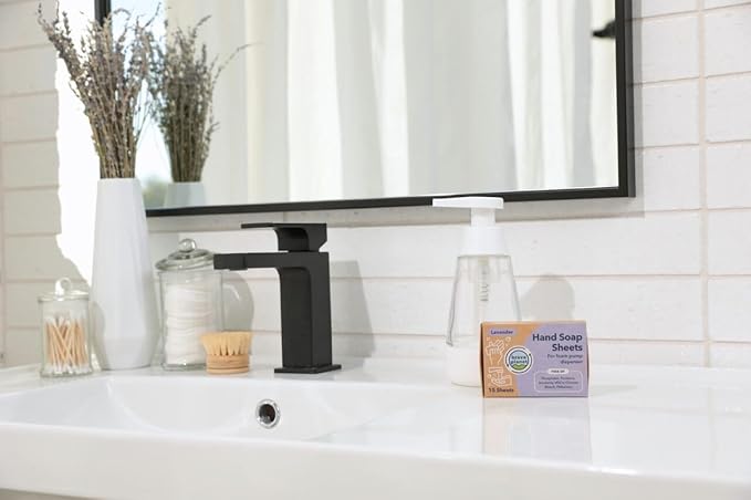 Brave Planet Foaming Hand Soap Refills – Eco-Friendly Fragrance-Free Sheets that are Biodegradable - Just Add Water to Dissolve & Refill 3-5 Bottles or Use Individually for Travel or Camping - 15 Ct