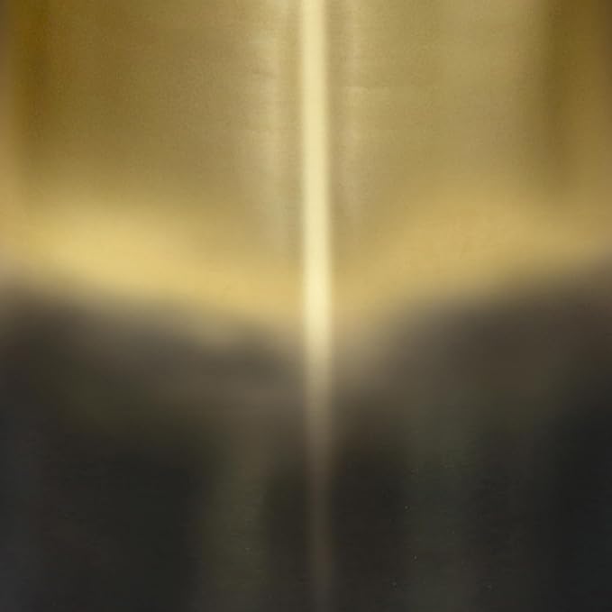 SIMPLIHOME Curtis Industrial 16 inch Wide Metal Metal Cylinder Accent Table in Ombre Black/ Gold, Fully Assembled for the Living Room and Bedroom