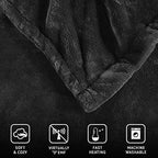 Beautyrest Heated Electric Blanket for Cold Weather, Fast Heating Heated Blanket, Auto Shut Off, Virtually Zero EMF, Multi Heat Setting, UL Certified, Black Full (84 inx80 in)
