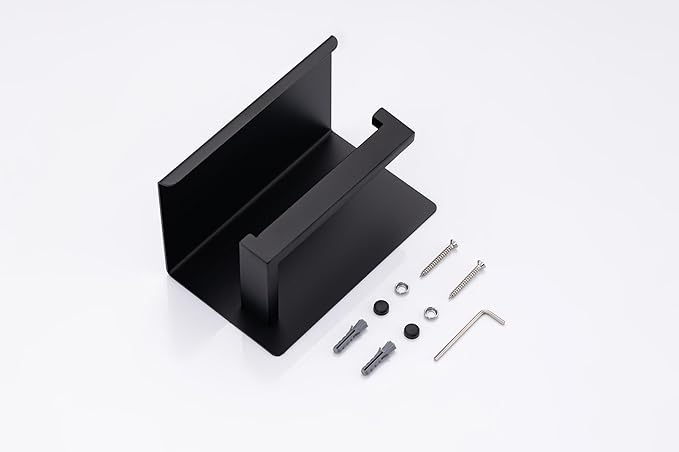 10-Piece Bathroom Hardware Set - Matte Black SUS304 Stainless Steel Wall-Mounted Towel Bar, Holder & Racks, 23.6 Inch