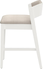 Hillsdale Dresden Wood Counter Height Stool, White