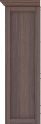 Cube Shelf Bookcase with Base - Wooden 3 Tiers Floor Standing Low Storage Cabinet for Home and Office, 9-Cube Lattice Bookshelf, Walnut