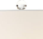 Possini Euro Design Miriam Modern Table Lamps 28.5" Tall Set of 2 Light Sky Blue Fluted Glass with Swirl Pattern White Drum Shade for Living Room Bedroom Bedside Nightstand Office Family