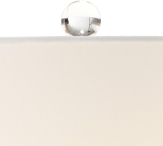 Possini Euro Design Miriam Modern Table Lamps 28.5" Tall Set of 2 Light Sky Blue Fluted Glass with Swirl Pattern White Drum Shade for Living Room Bedroom Bedside Nightstand Office Family