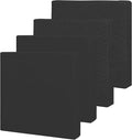 Easy-Going Waterproof Patio Cushion Covers ONLY Cover 20x18x4 inch 4 Pack Replacement Non-Slip Outdoor Seat Cushion Slipcover with Zipper. Black
