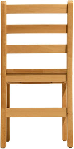Kids Wooden Chair Set, Fully Assembled Ladderback Wood Chairs for Teens, Adults, Teachers, 18" Seat Height for Ages 13+ (Set of Two)