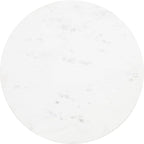 Kate and Laurel Tira Round Side Table, 14 x 14 x 24, White and Bronze, Decorative Pedestal Style End Table for Use as a Bedroom Nightstand or Living Room Accent